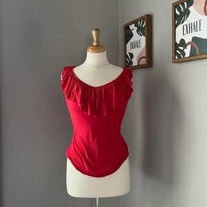 vtg juicy couture ruffle top small
